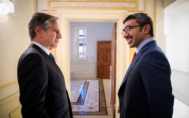 عبدالله بن زايد وبلينكن - أرشيفية