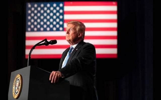 الرئيس الأمريكي دونالد ترامب
