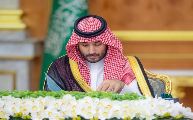 الأمير محمد بن سلمان ولي العهد رئيس مجلس الوزراء يرأس الجلسة التي عقدها مجلس الوزراء في جدة