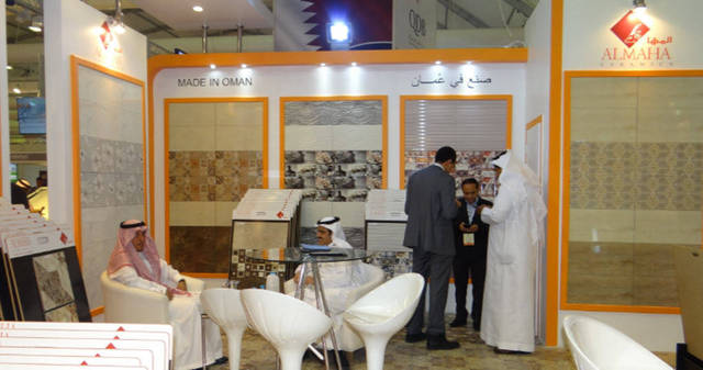 إحدى نقاط عرض منتجات المها للسيراميك