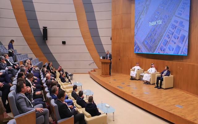 وفد الشركات الفرنسية خلال زيارته للهيئة الملكية للجبيل وينبع