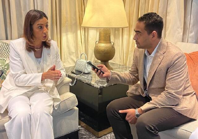 Noor bint Ali Alkhulaif, Bahrain’s Minister of Sustainable Development, during Interview with Mubasher