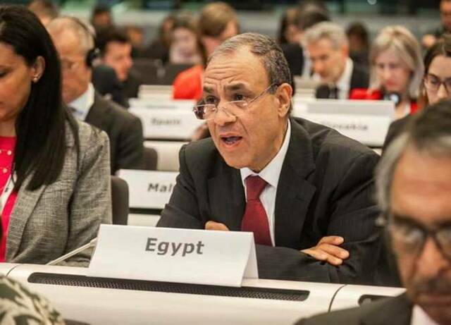 بدر عبد العاطي وزير الخارجية والهجرة المصرية