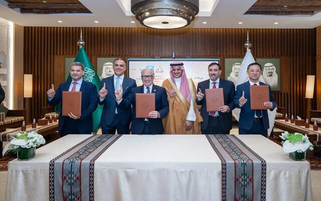 جانب من مراسم ترسية عقد مشروع تطوير دار الأوبرا الملكية