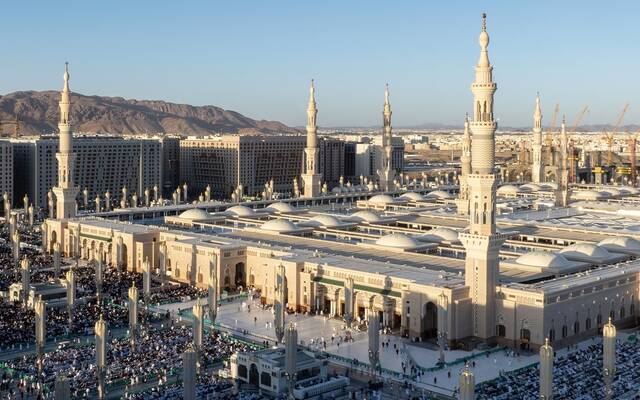 مسجد رسول الله صلى الله عليه وسلم بالمدينة المنورة- أرشيفية