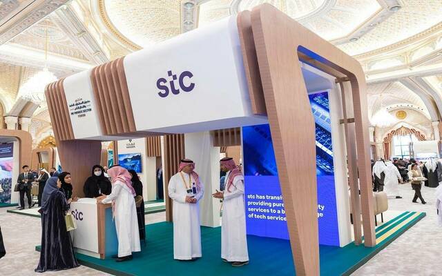 جناح مجموعة الاتصالات السعودية stc بأحد المعارض