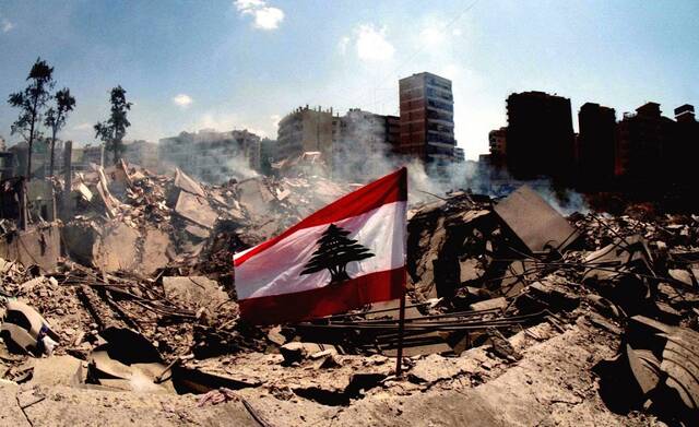 الدمار في لبنان