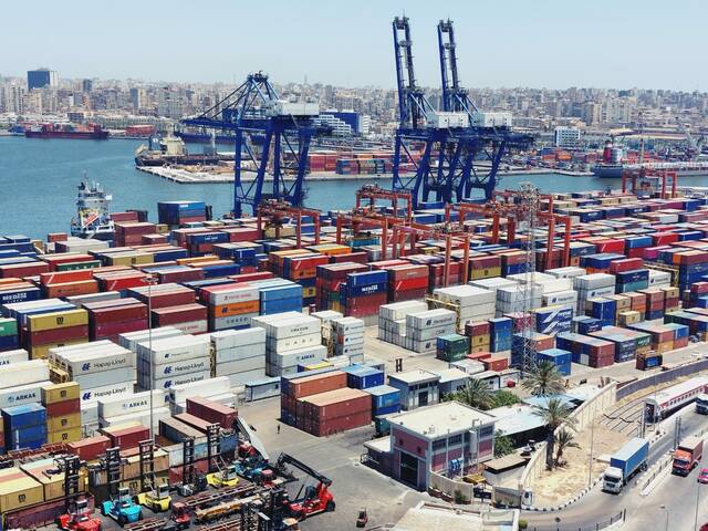ميناء الإسكندرية في مصر - أرشيفية