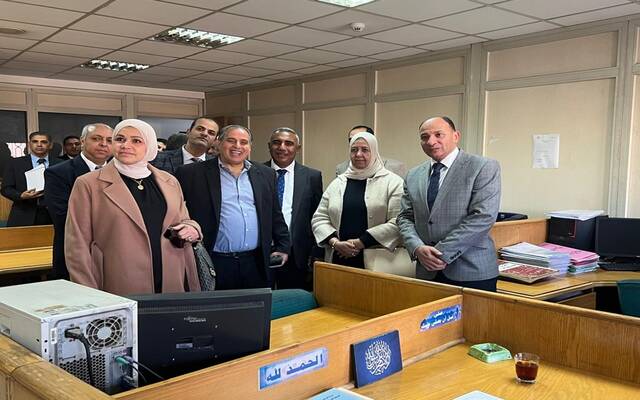 خلال جولة تفقدية لمبني مأموريات العاشر من رمضان