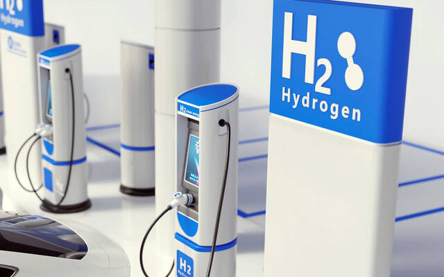تصور لمحطة هيدروجين أخضر للمركبات